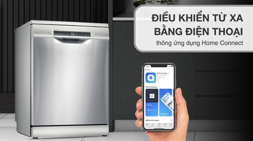 Máy rửa bát độc lập Bosch SMS4EMI06E - Tiện ích