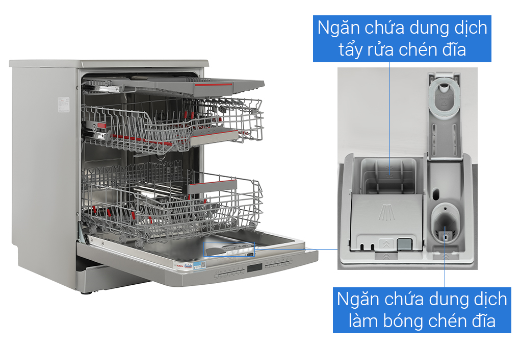 Máy rửa chén độc lập Bosch SMS6ECI11E Màu Bạc