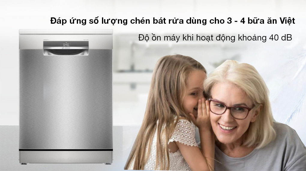 Máy rửa chén độc lập Bosch SMS6ECI11E - Công suất