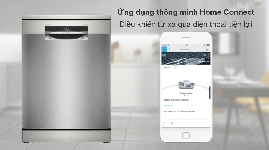 Máy rửa bát độc lập Bosch SMS6ECI11E - Tiện ích