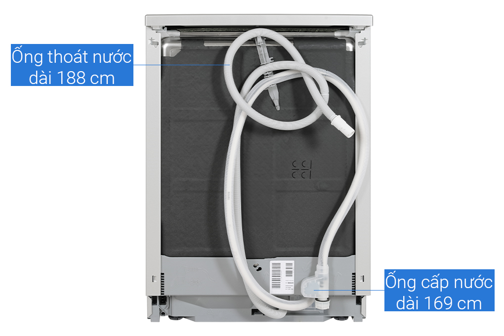 Máy rửa chén độc lập Bosch SMS6ZCI37Q Màu Bạc