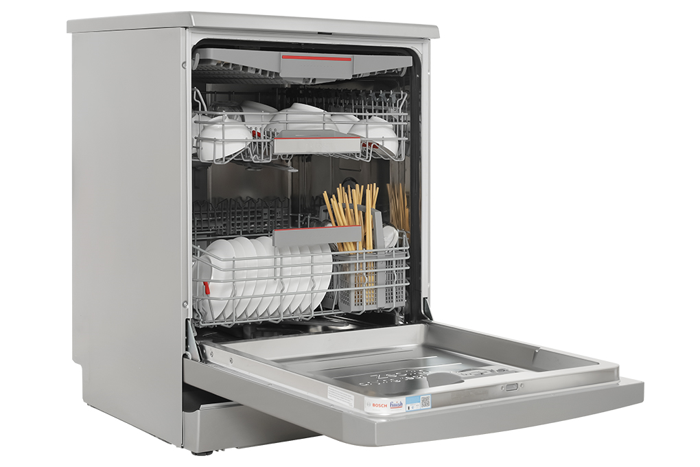 Máy rửa chén độc lập Bosch SMS6ZCI37Q Màu Bạc