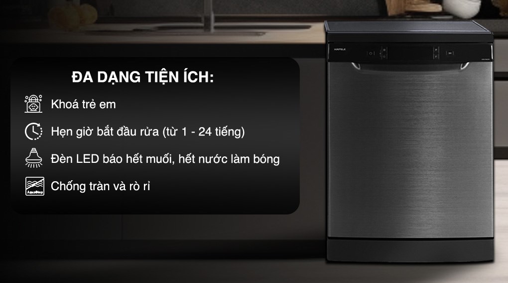 Máy rửa chén độc lập Hafele HDW-F602EB (538.21.360)