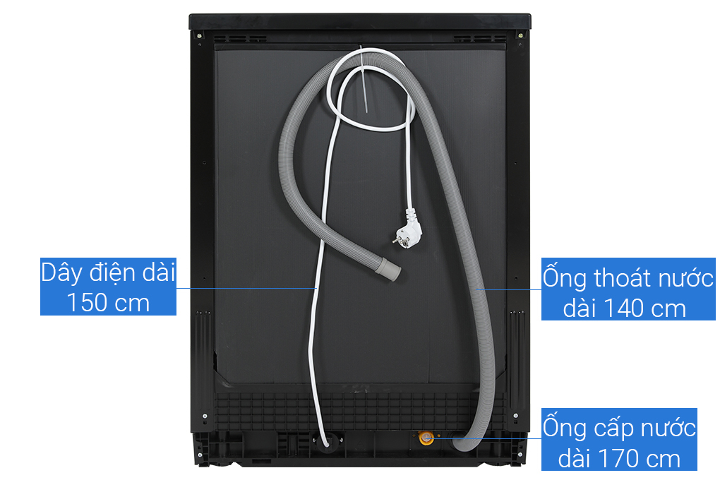 Máy rửa bát độc lập Hafele HDW-F602EB (538.21.360) Màu Đen