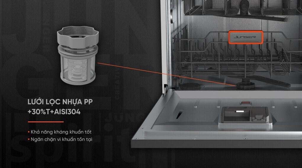 Máy rửa chén độc lập Junger Leopard DWJ-103
