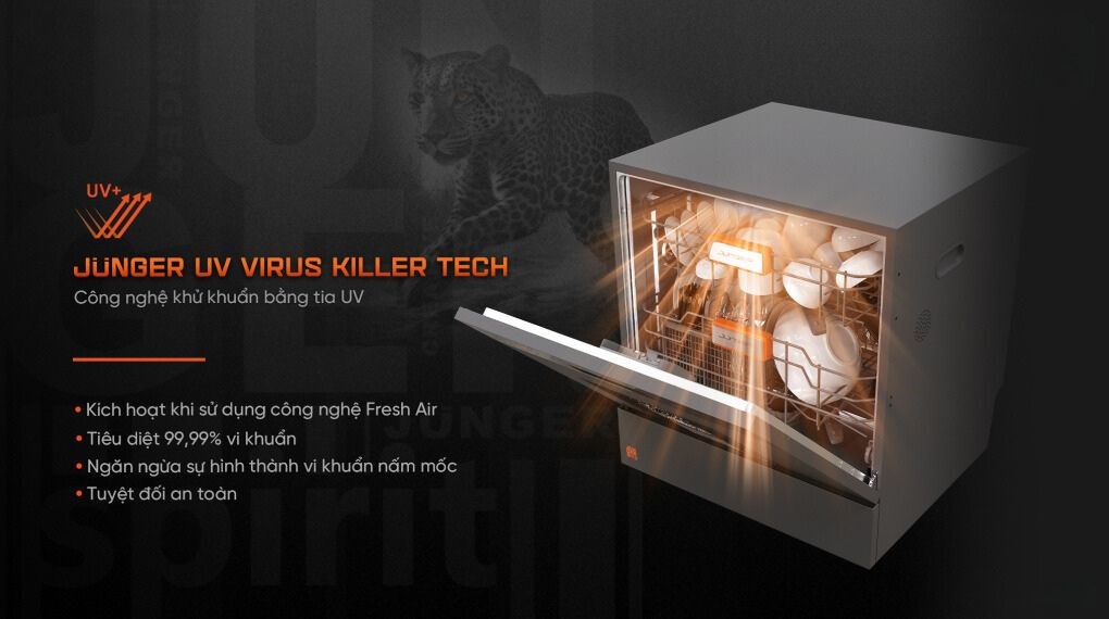 Máy rửa chén độc lập Junger Leopard DWJ-103