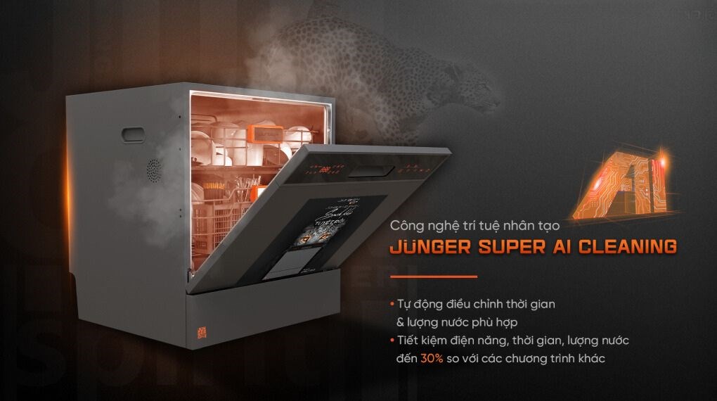 Máy rửa chén độc lập Junger Leopard DWJ-103