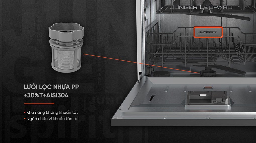 Máy rửa chén độc lập Junger Leopard DWJ-103