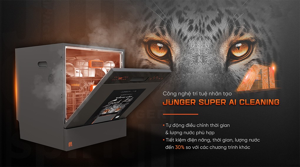 Máy rửa chén độc lập Junger Leopard DWJ-103