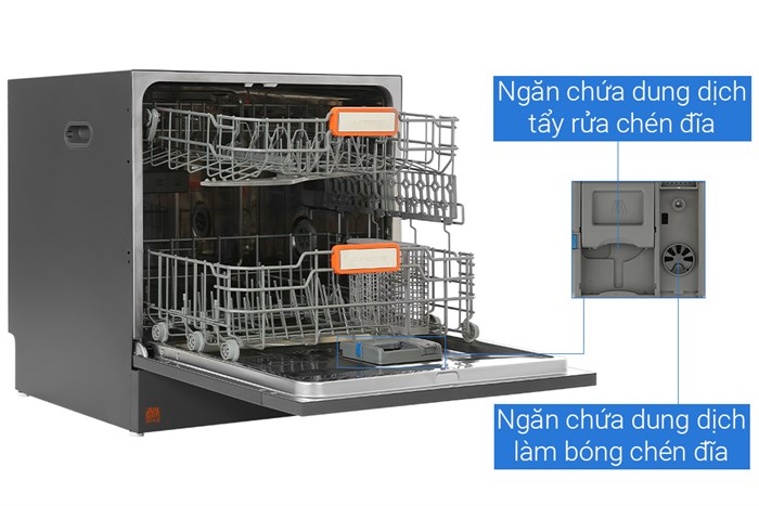 Máy rửa chén độc lập Junger Leopard DWJ-103 Màu Đen - Xám