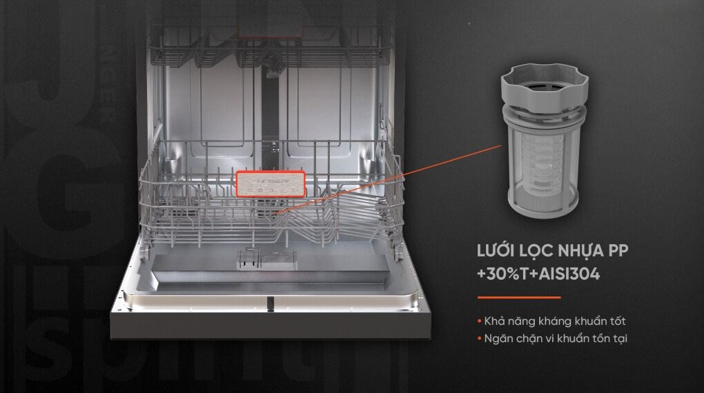 Máy rửa chén độc lập Junger Leopard DWJ-143