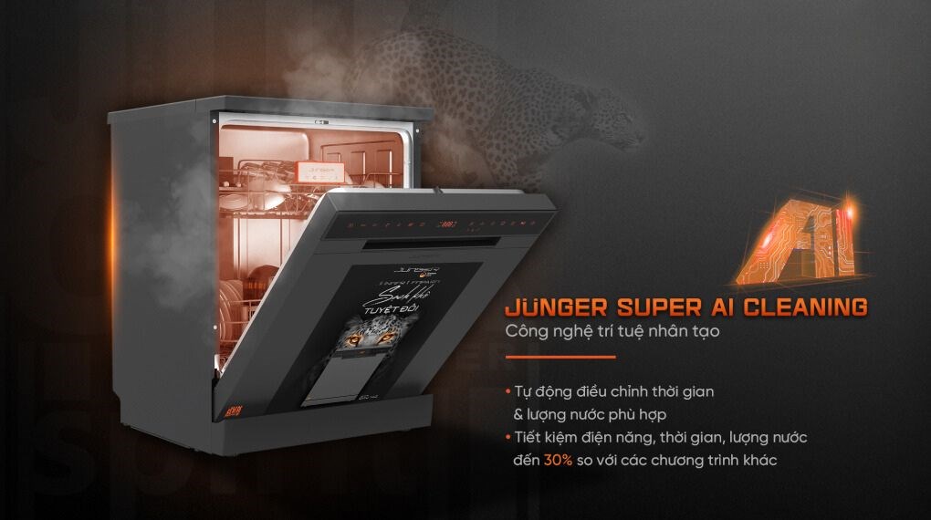 Máy rửa chén độc lập Junger Leopard DWJ-143