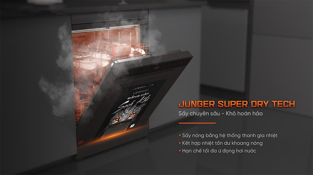 Máy rửa chén độc lập Junger Leopard DWJ-143