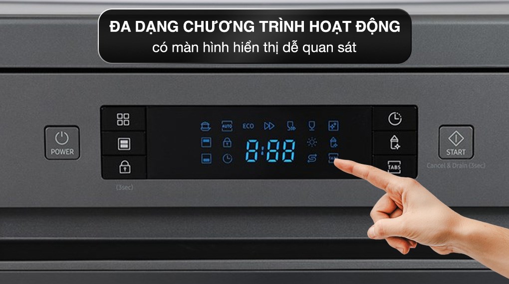 Máy rửa chén độc lập Samsung DW60CG550FSGSV