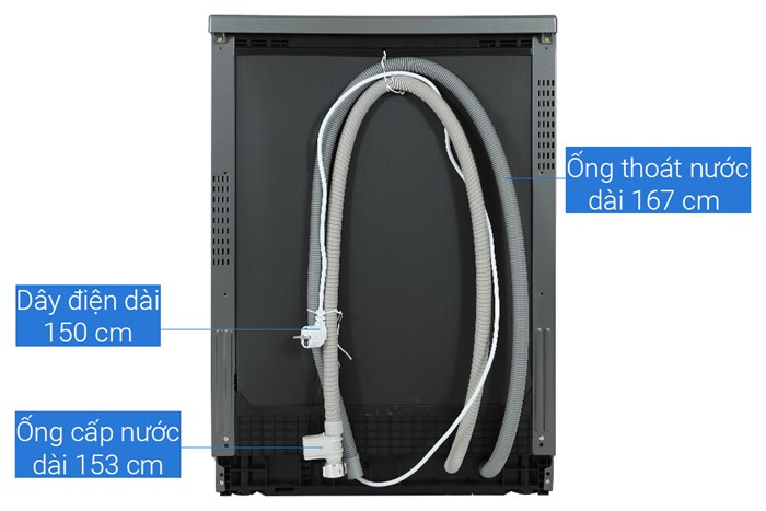 Máy rửa chén độc lập Samsung DW60CG550FSGSV Màu Đen