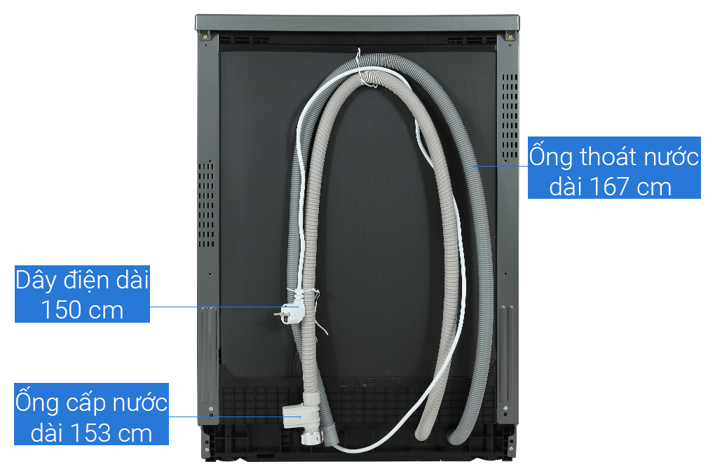 Máy rửa chén độc lập Samsung DW60CG550FSGSV Màu Đen