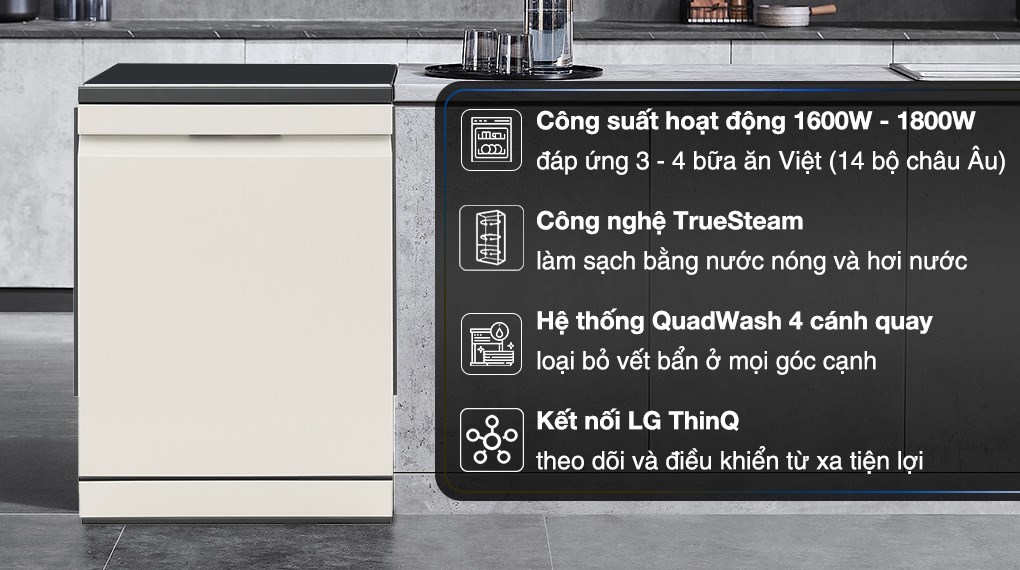 Máy rửa chén độc lập LG LDT14BGA3