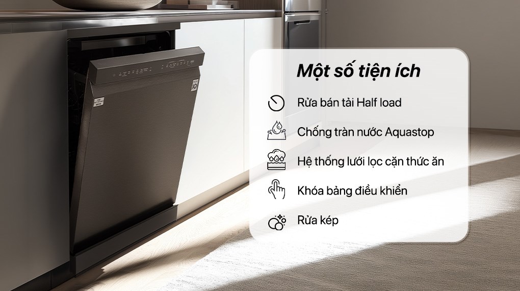Máy rửa chén độc lập LG LDT14BLA4