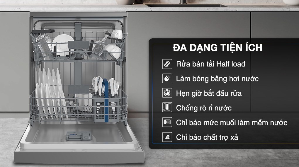 Máy rửa chén độc lập Hitachi HDF-F146VX