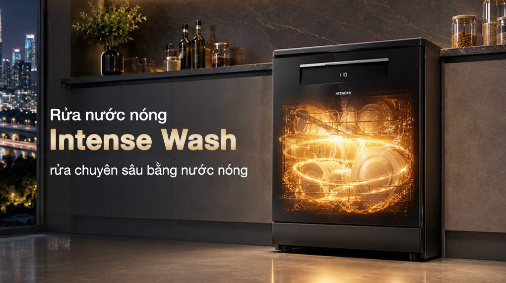 Máy rửa chén độc lập Hitachi HDF-F158CVGB