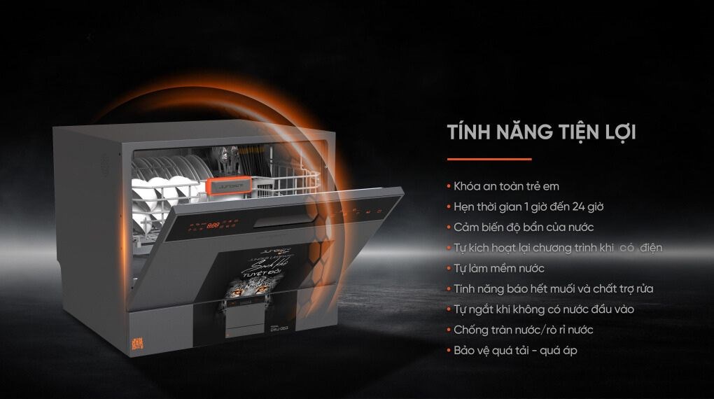 Máy rửa chén mini Junger Leopard DWJ-063