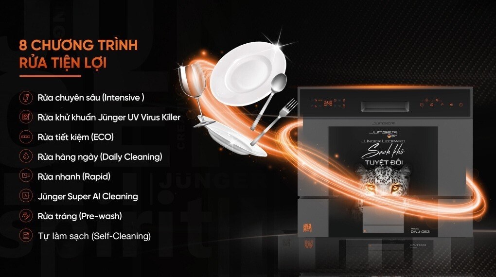 Máy rửa chén mini Junger Leopard DWJ-063