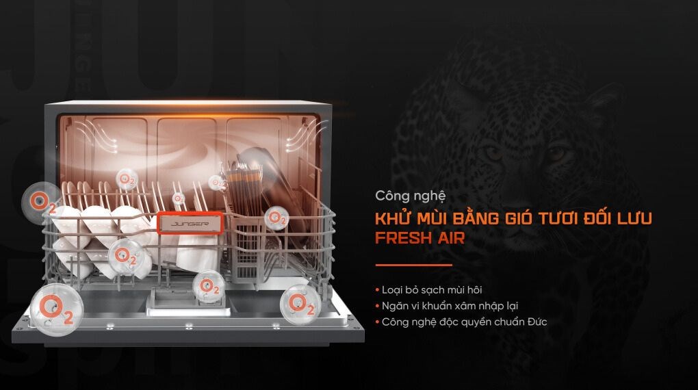 Máy rửa chén mini Junger Leopard DWJ-063