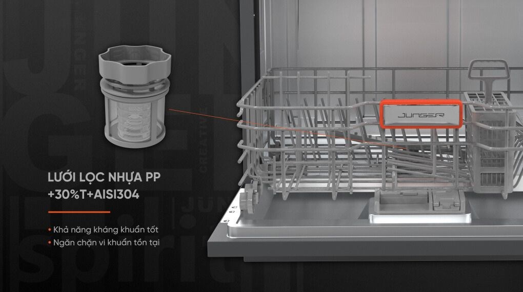Máy rửa chén mini Junger Leopard DWJ-063