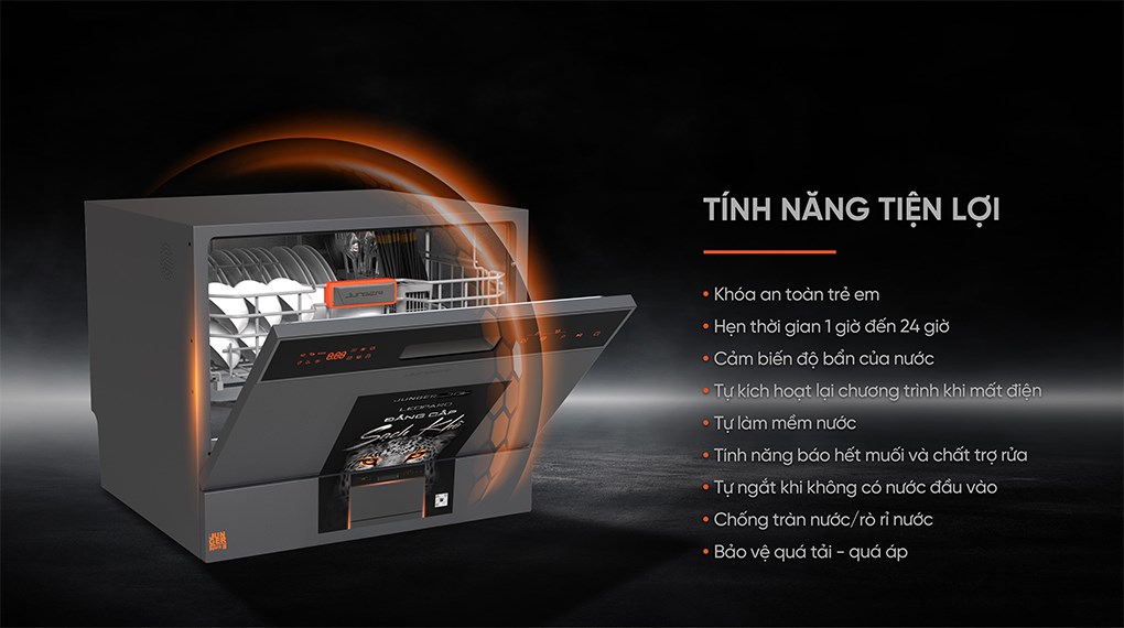 Máy rửa bát mini Junger Leopard DWJ-063