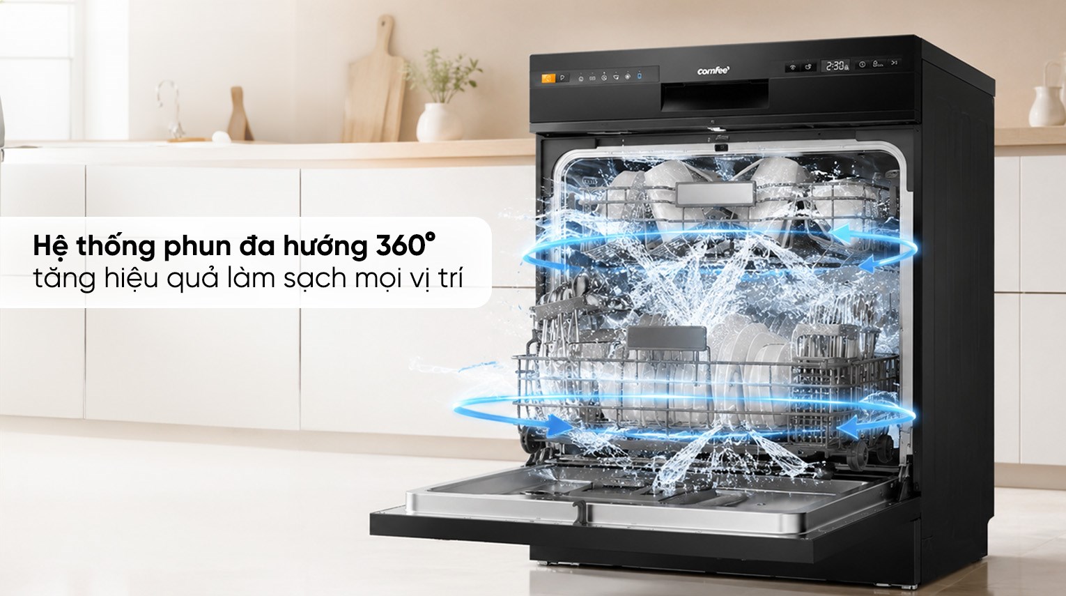 Máy rửa chén độc lập Comfee CDW-8F60RB