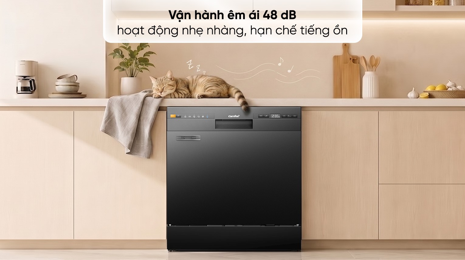 Máy rửa chén độc lập Comfee CDW-8F60RB