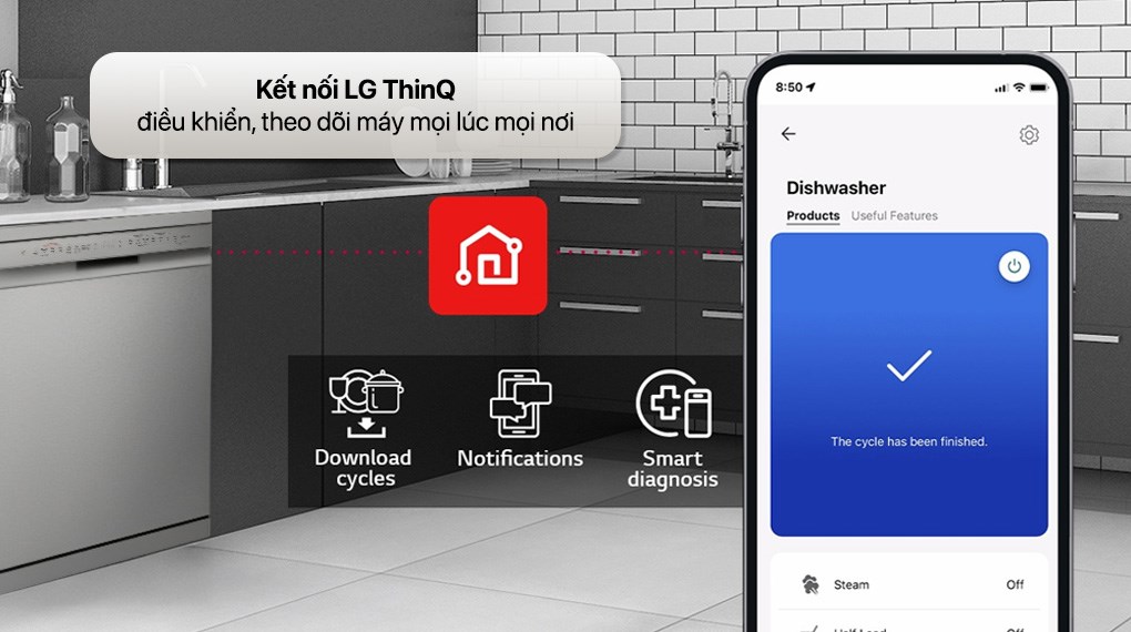 Máy rửa chén độc lập LG LDT14SVA4