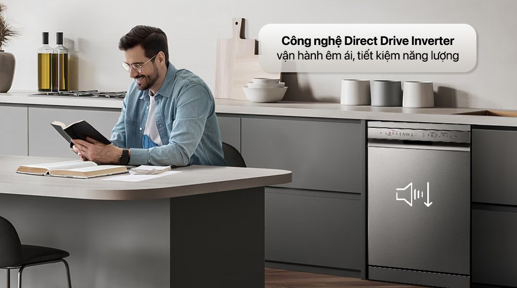 Máy rửa chén độc lập LG LDT14SVA4