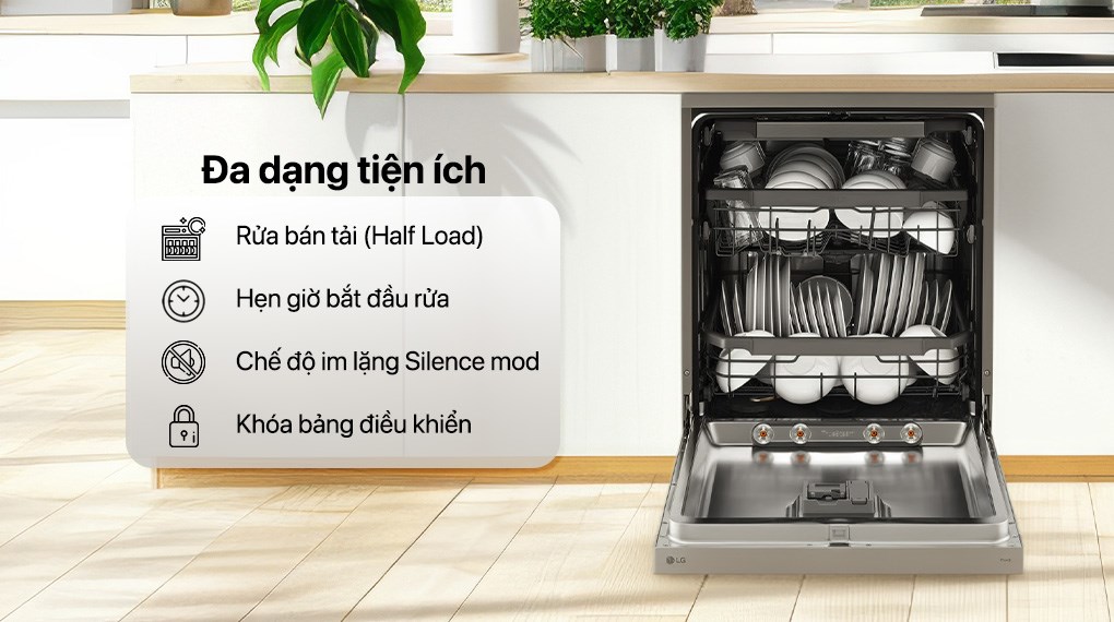Máy rửa chén độc lập LG LDT14SVA4