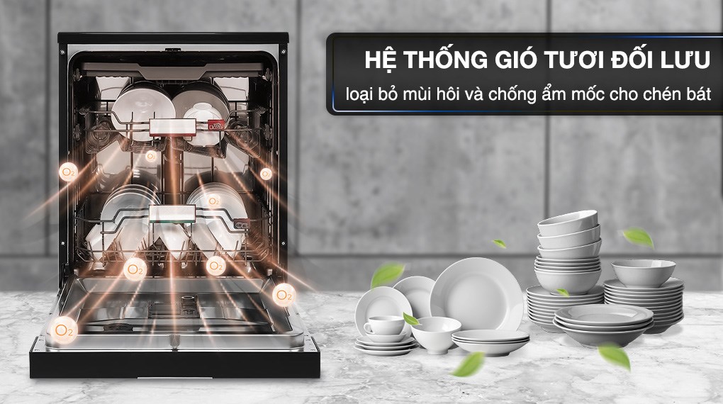 Máy rửa chén độc lập Toshiba DW-15F9(B)-VN