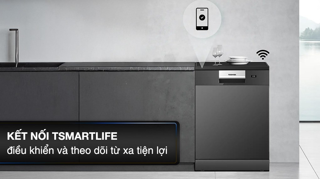 Máy rửa chén độc lập Toshiba DW-15F9(B)-VN