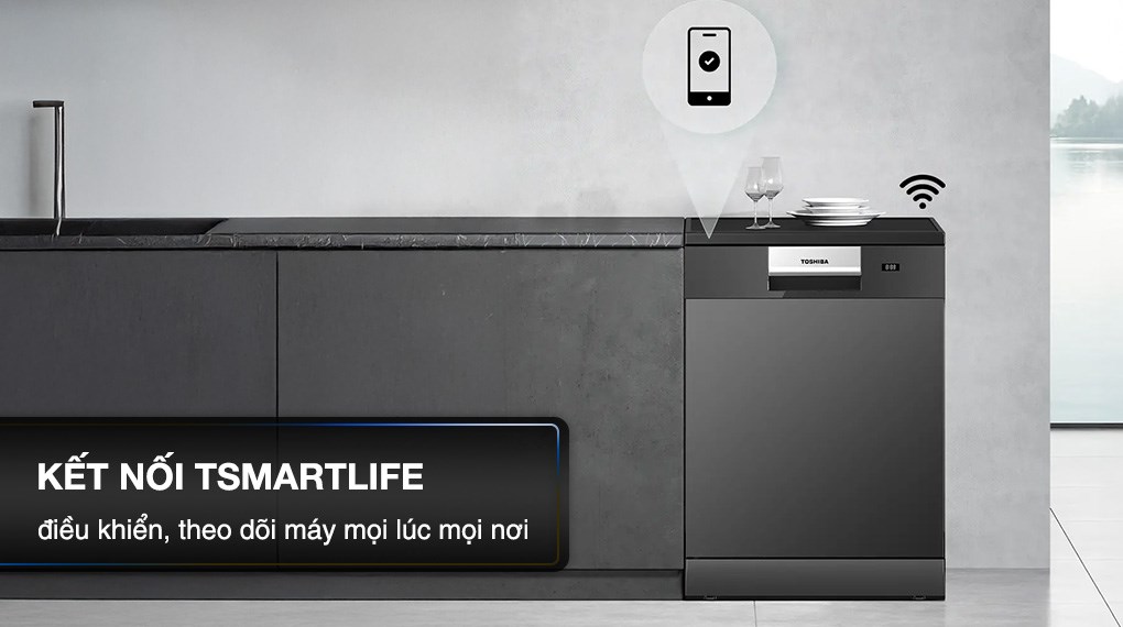 Máy rửa chén độc lập Toshiba DW-15F7(G)-VN