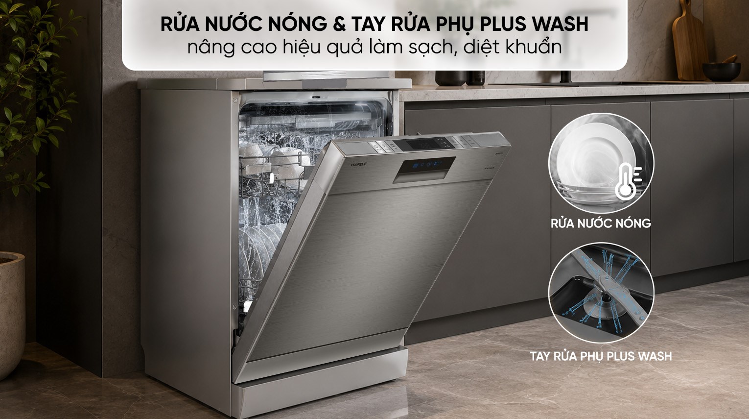Máy rửa chén độc lập Hafele HDW-F602TS (535.29.551)