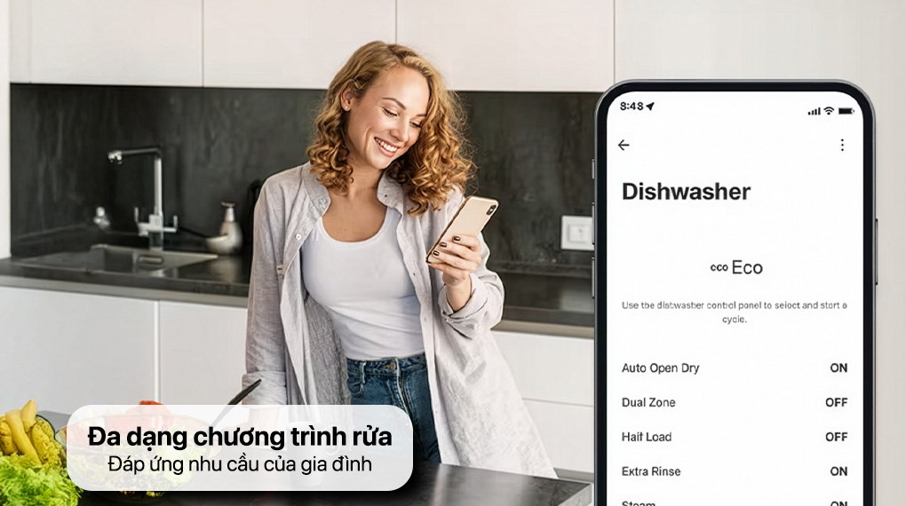 Máy rửa chén độc lập LG LDN14BLA5