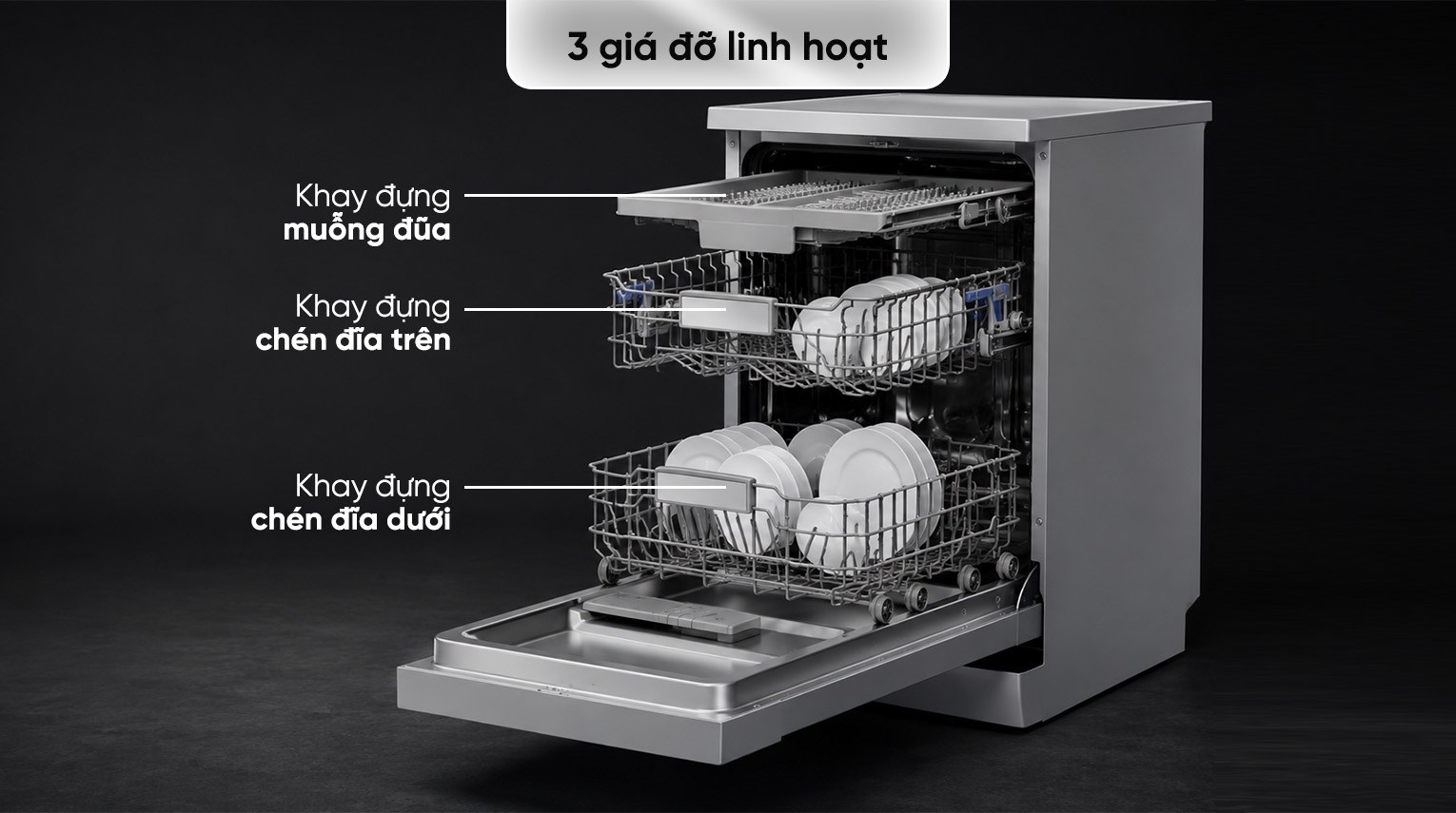 Máy rửa chén độc lập Junger DWJ-450