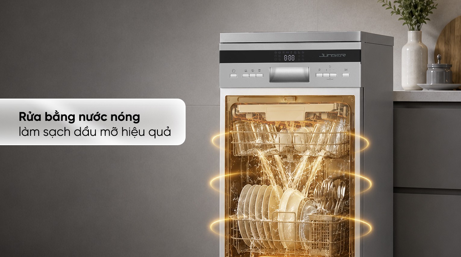 Máy rửa chén độc lập Junger DWJ-450