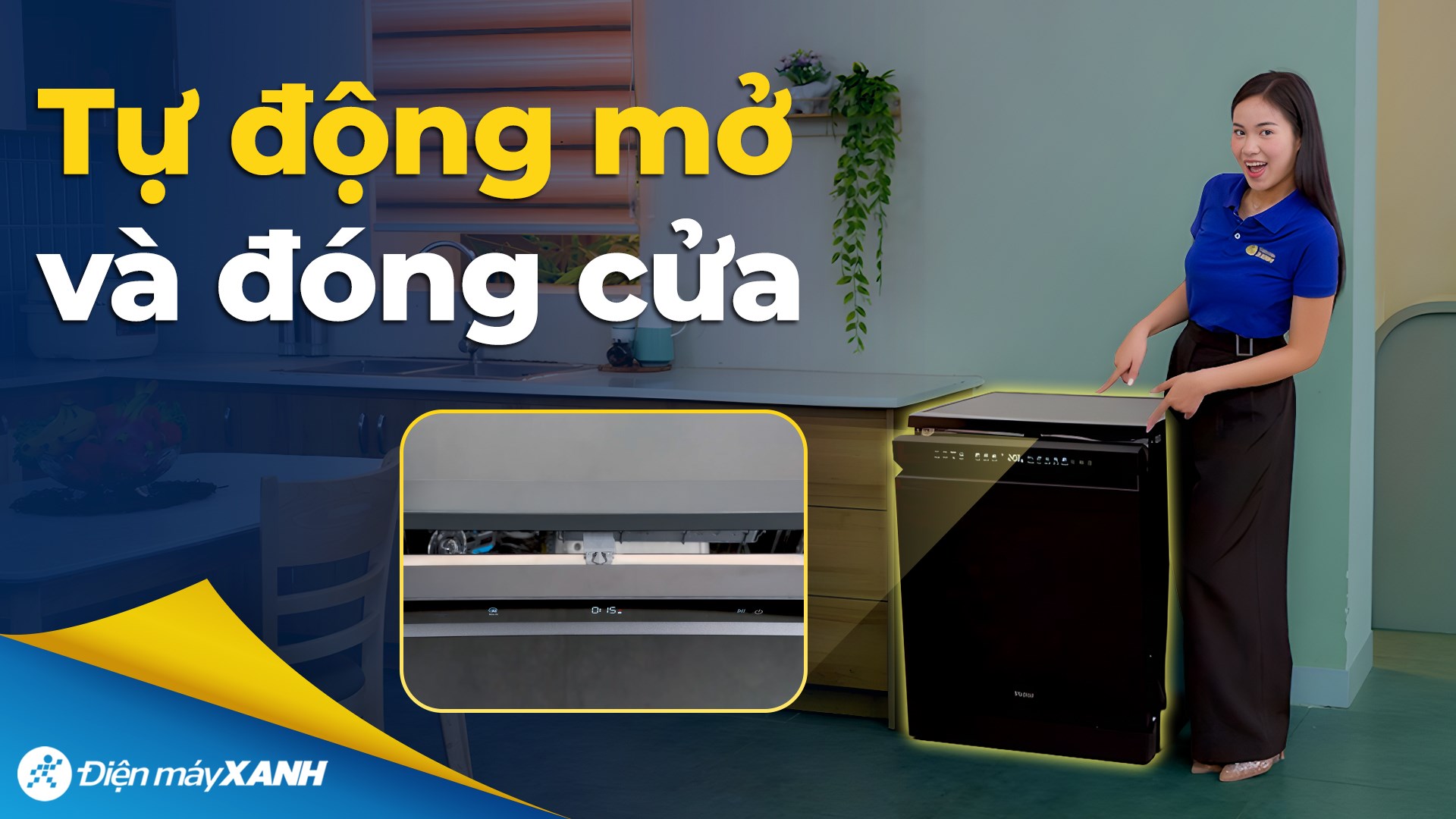 Máy rửa chén độc lập Haier HDWA18-686BK5VN