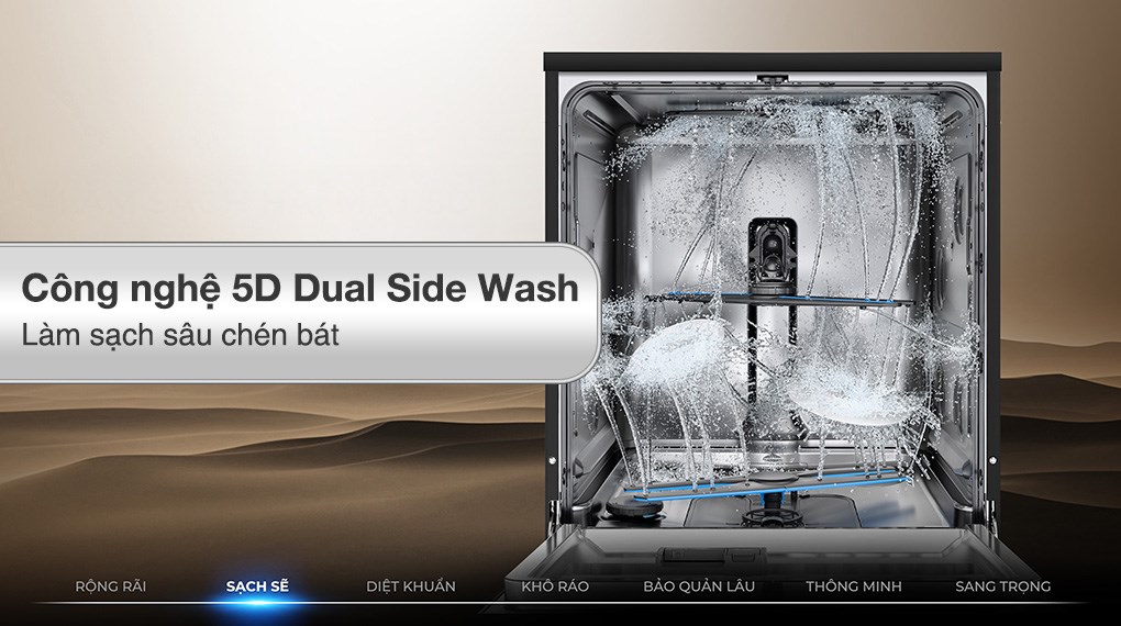 Máy rửa chén độc lập Haier HDWA18-686BK5VN