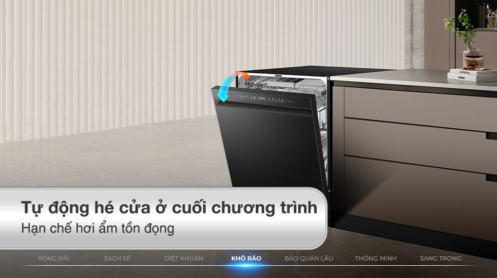 Máy rửa chén độc lập Haier HDWA18-686BK5VN