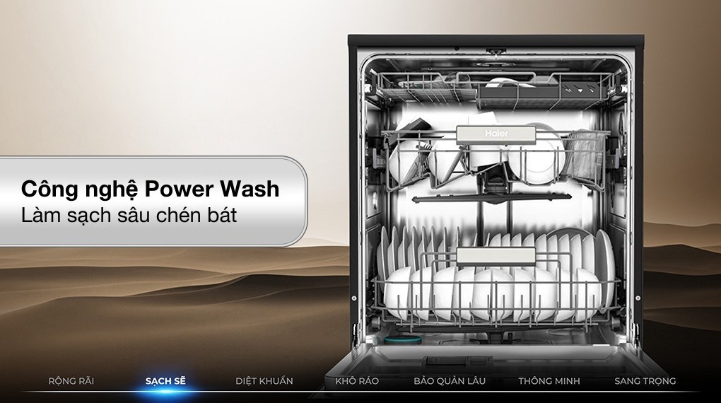 Máy rửa chén độc lập Haier HDWA18-686BK3VN