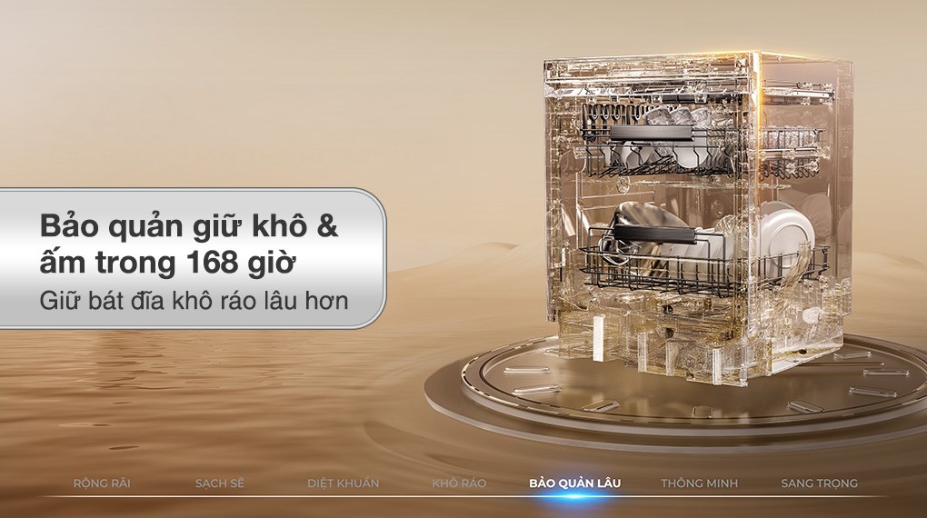 Máy rửa chén độc lập Haier HDWA18-686BK3VN