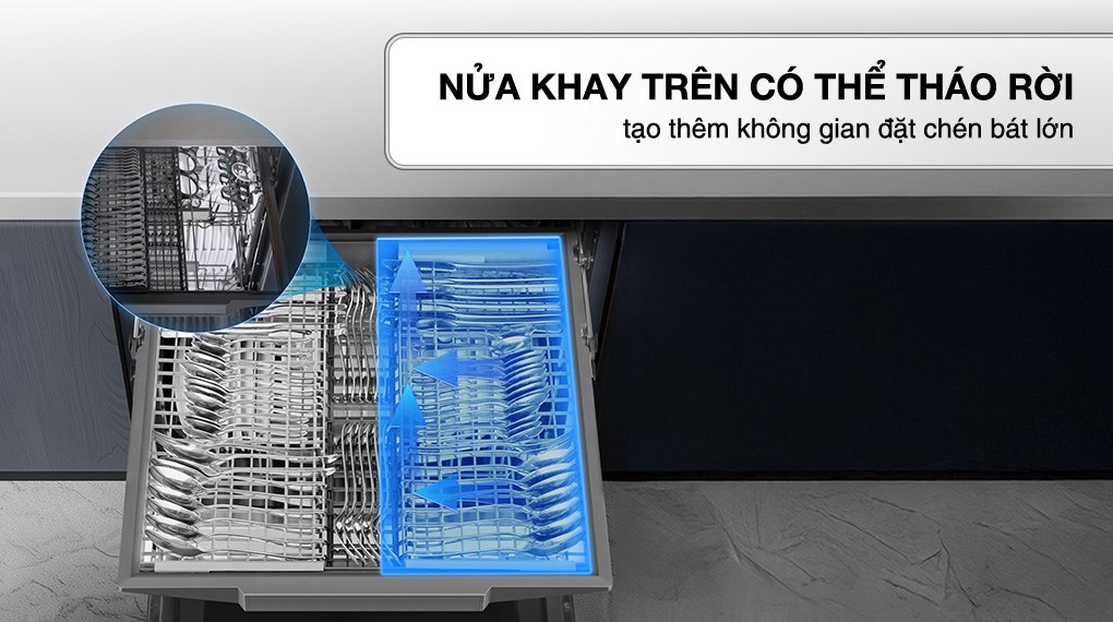 Máy rửa chén độc lập Haier HDWE16-66BK6VN