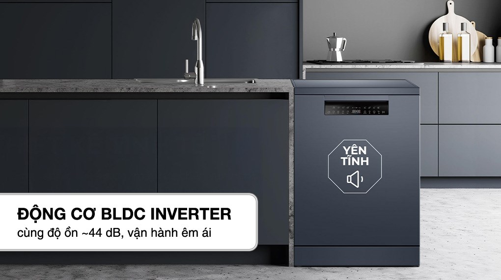 Máy rửa chén độc lập Haier HDWE16-66BK6VN