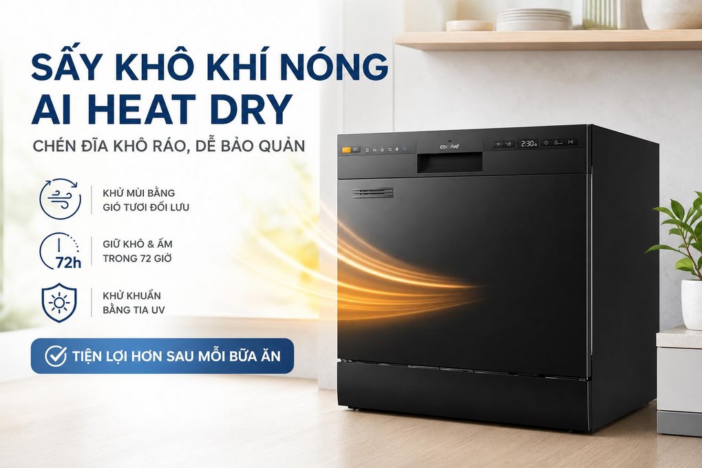 Máy rửa chén độc lập Comfee CDW-10F60TB - 12