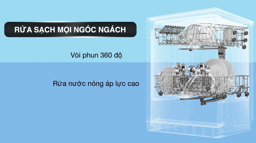 Máy rửa chén độc lập Comfee CDW-10F60TB